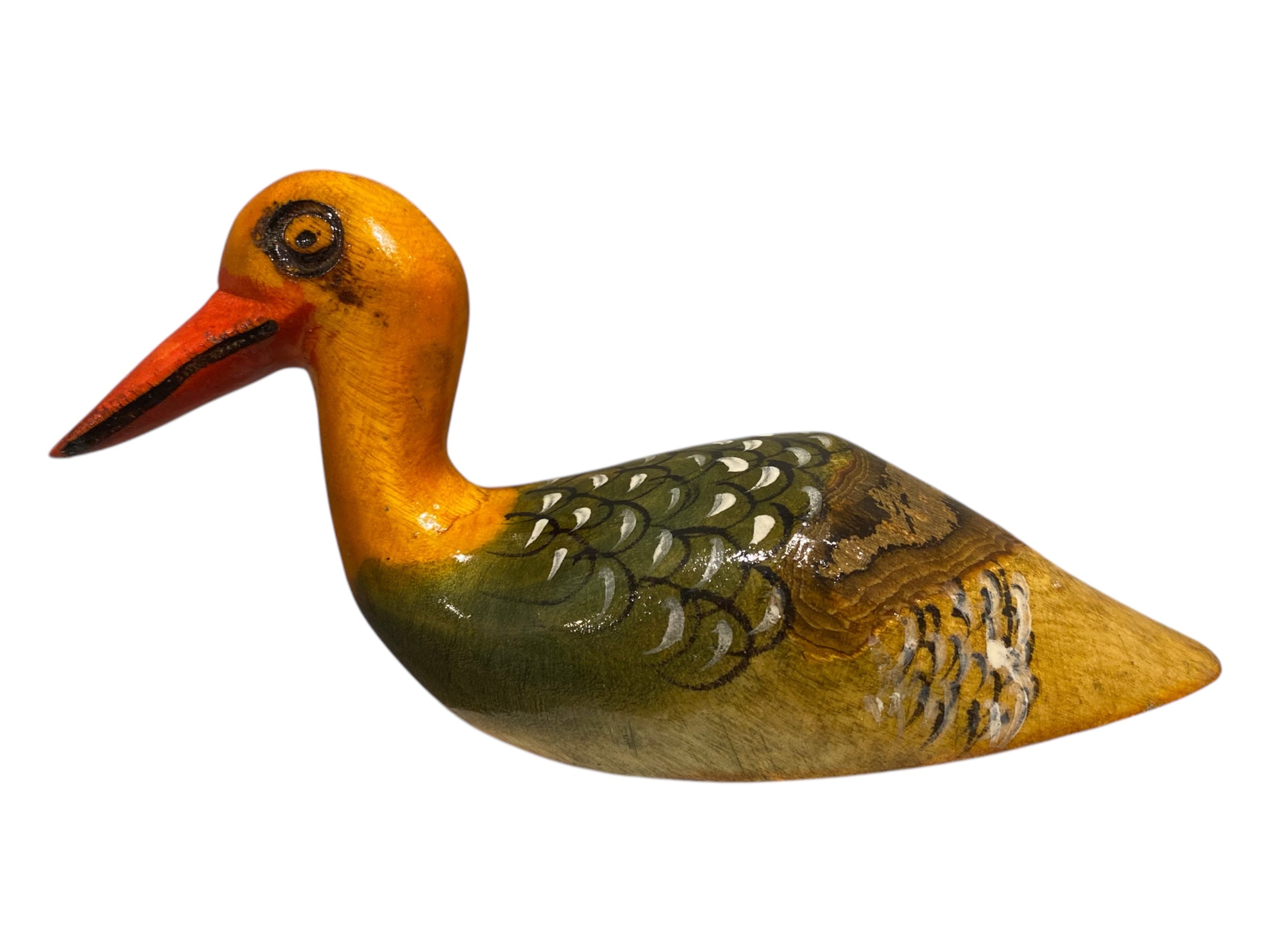 Hand-Carved Porcelain Duck Figurine | Artisan Decor sculptures | Unique Gift & Collectible