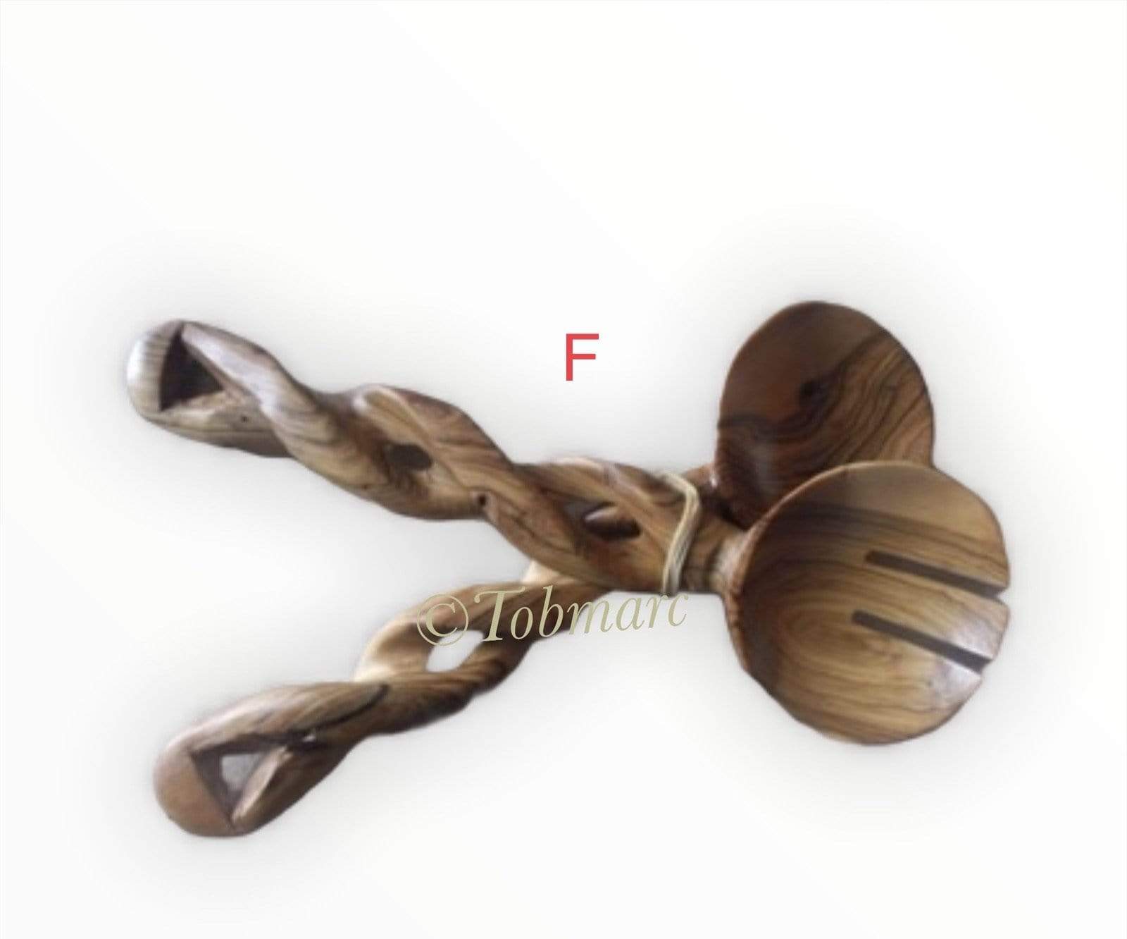 Tobmarc Home Decor & Gifts  Assorted Handcrafted Wood Serving Spoon