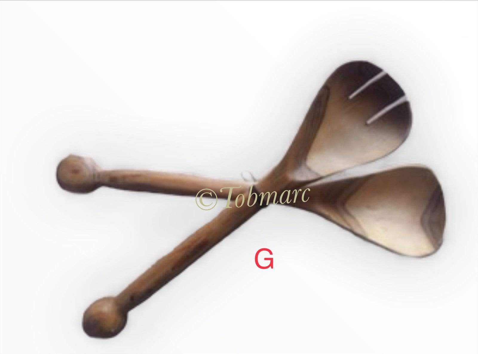 Tobmarc Home Decor & Gifts  Assorted Handcrafted Wood Serving Spoon